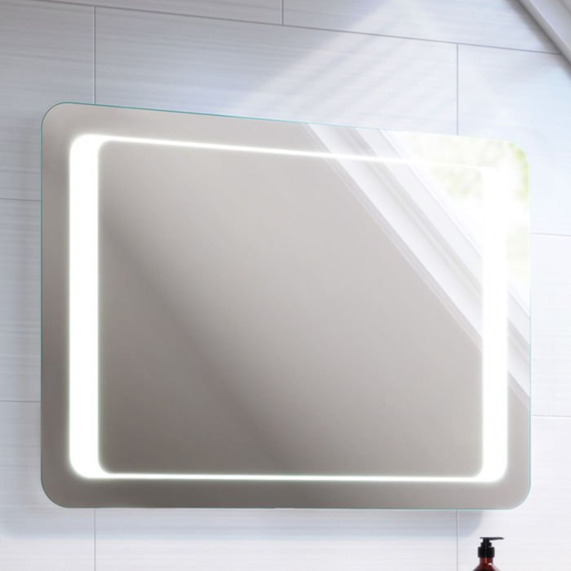 (Y57) 800x600mm Quasar Illuminated LED Mirror. RRP £349.99. Energy efficient LED lighting with - Image 3 of 9