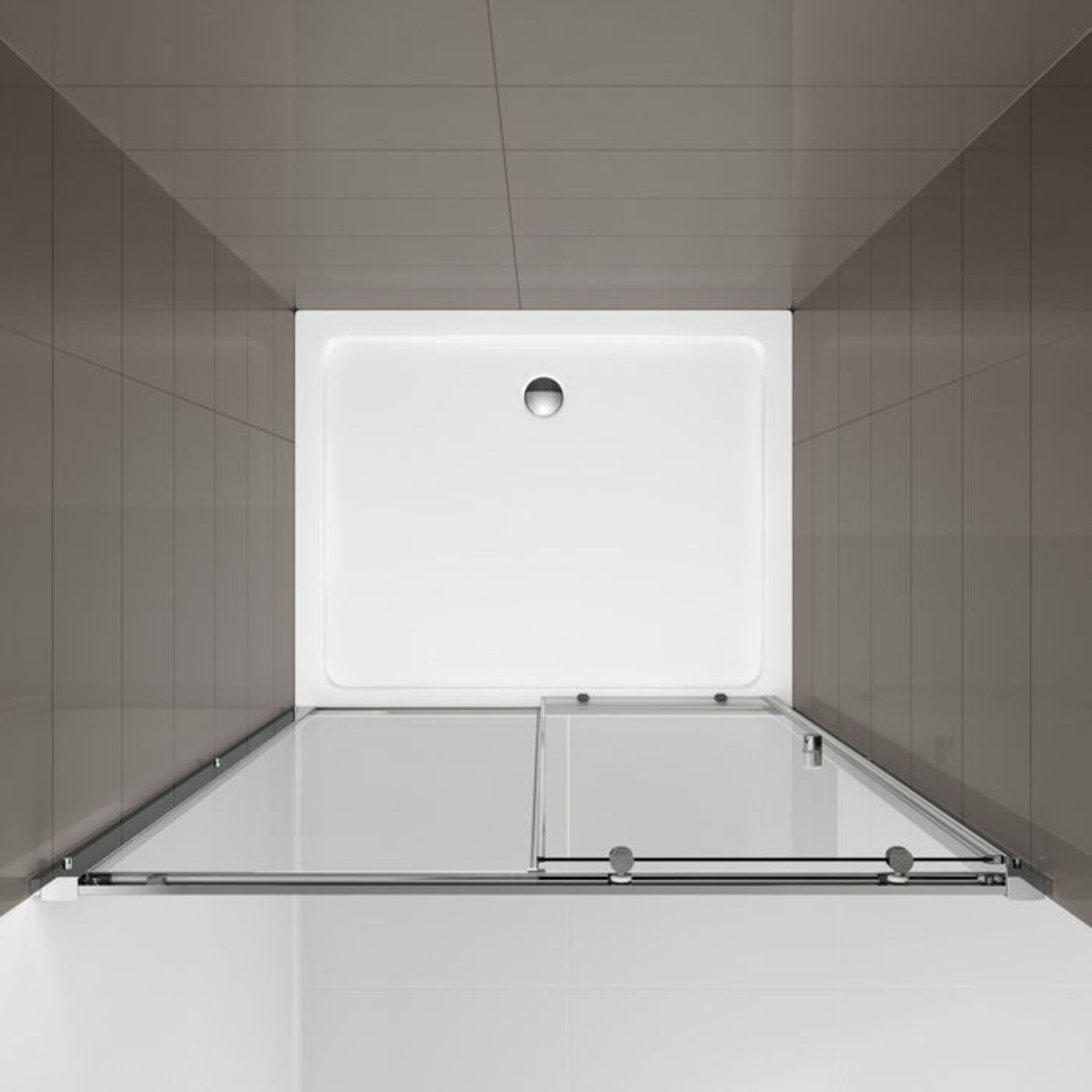 (M29) 1200mm - Elements Sliding Shower Door. RRP £299.99. 4mm Safety Glass Fully waterproof tested - Image 6 of 6