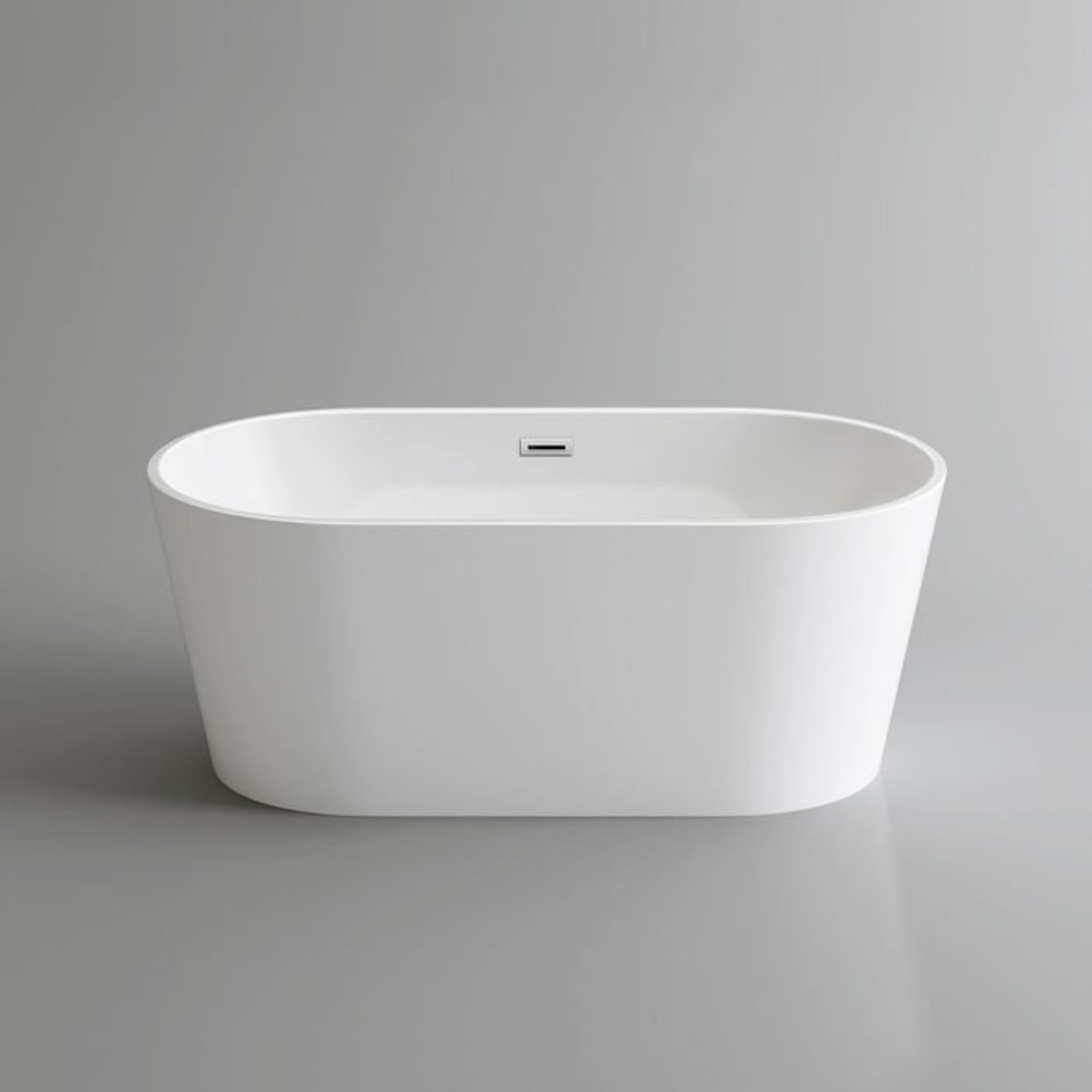 (M1) 1500x750mm Ava Slimline Freestanding Bath. Expertly crafted, Ava is finished in high gloss - Image 6 of 6