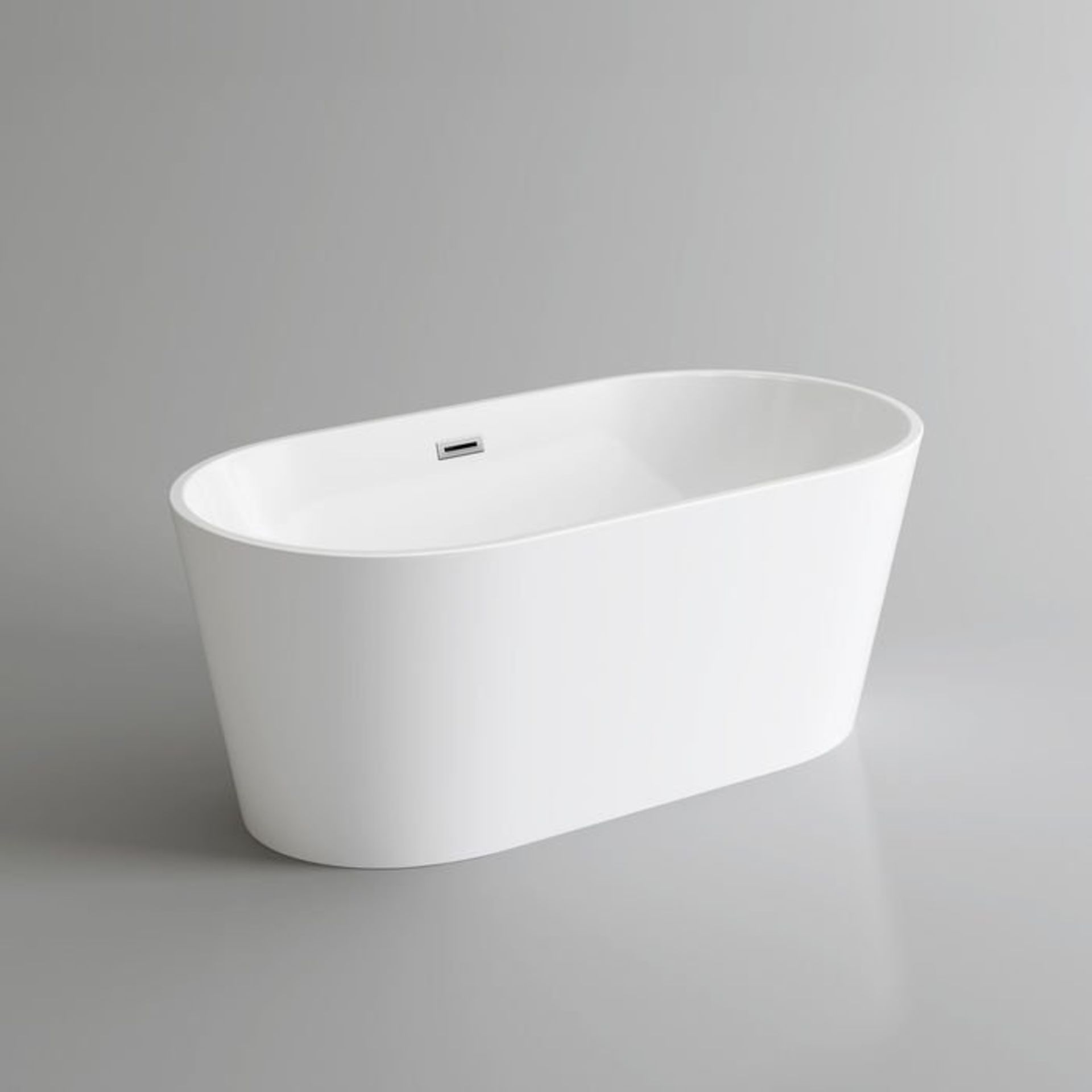 (M1) 1500x750mm Ava Slimline Freestanding Bath. Expertly crafted, Ava is finished in high gloss - Image 5 of 6