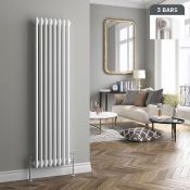 (M139) 1500x380mm White Triple Panel Vertical Colosseum Traditional Radiator. RRP £371.99. Low
