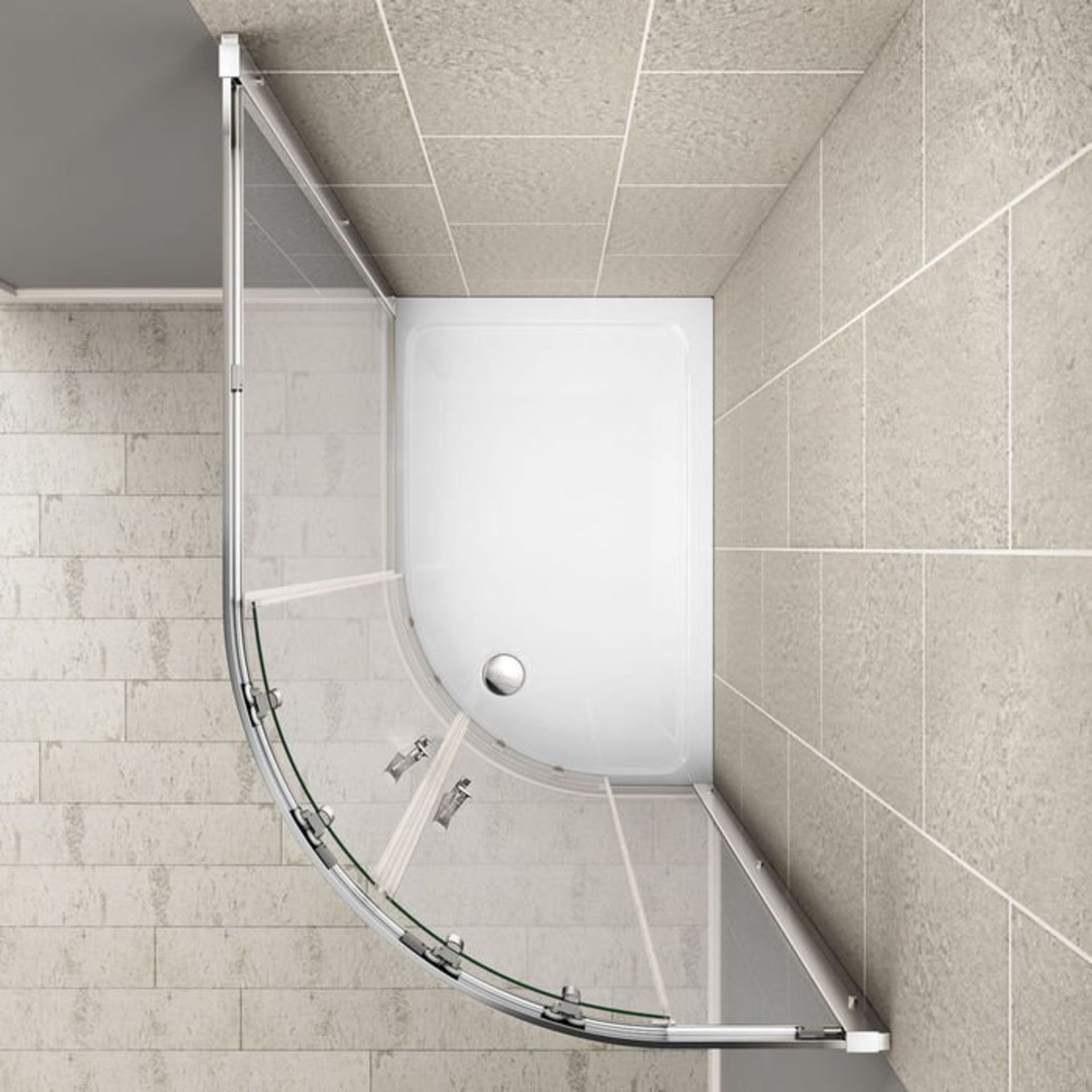 (M30) 800x1000mm - 8mm - Premium EasyClean Offset Quadrant Shower Enclosure - Reversible. RRP £399. - Image 6 of 6