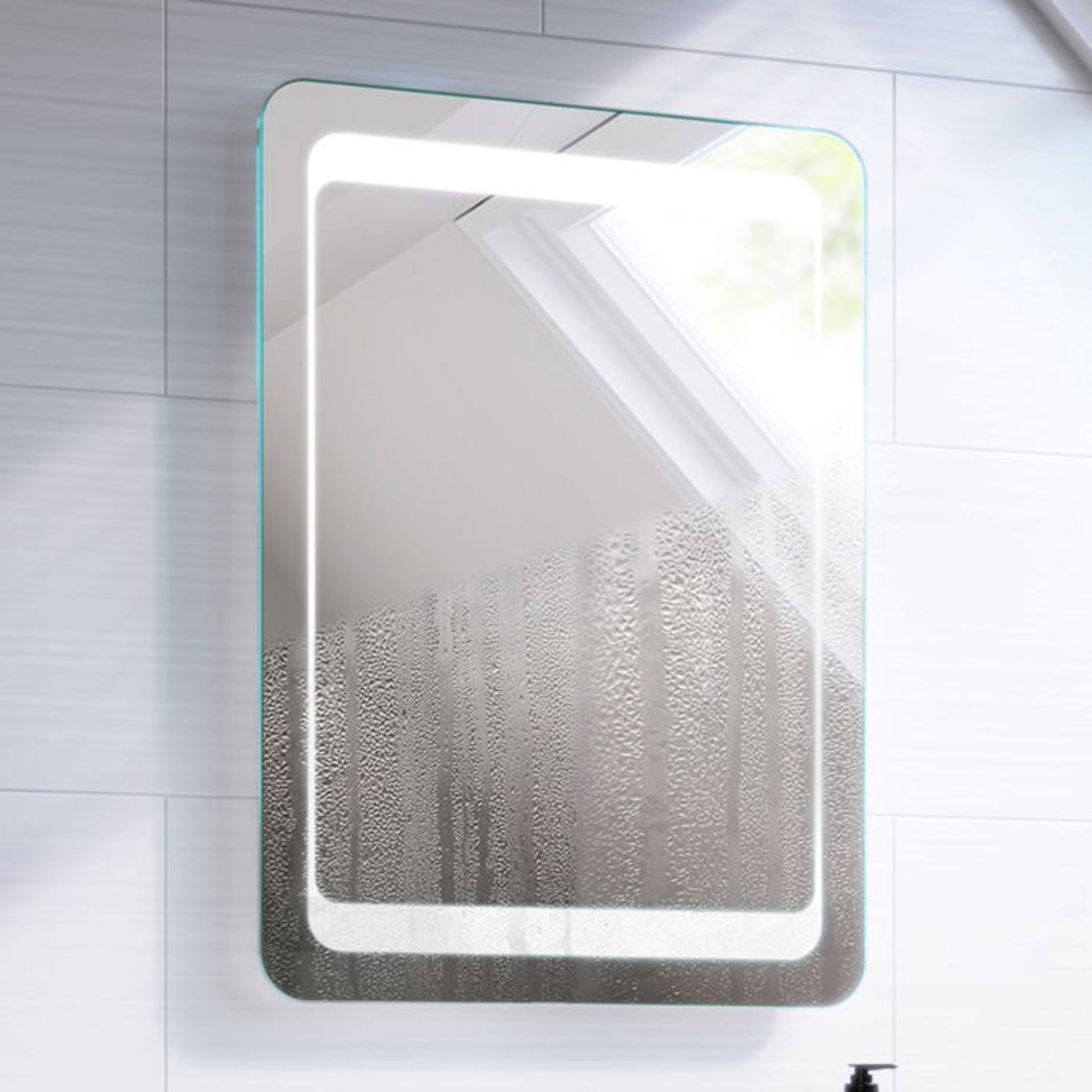 (Y29) 700x500mm Quasar Illuminated LED Mirror. RRP £349.99. Energy efficient LED lighting with - Image 4 of 10