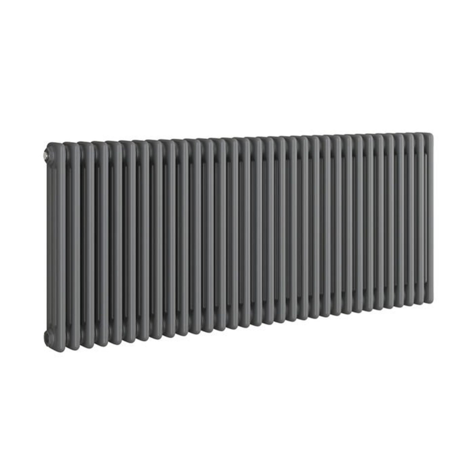 (M14) 600x1444mm Anthracite Triple Panel Horizontal Colosseum Traditional Radiator. RRP £580.99. - Image 6 of 6