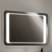 (M157) 700x500mm Quasar Illuminated LED Mirror. RRP £349.99. Energy efficient LED lighting with IP44