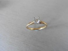 0.30ct diamond solitaire ring. Brilliant cut diamond, I/J colour and si2-3 clarity. White gold