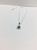 Platinum 1ct diamond pendant,1ct natural diamond h coloursi2 grade ,1.5gms platinum,0.57gms 18ct