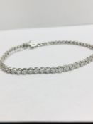 1.25ct diamond bracelet ,h colour i1 clarity,5.60gms 9ct white gold,7Ó,uk hallmark apprsial 1750