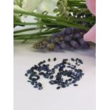 Amazing 12.50Cts IGLI certified Natural Blue Sapphires, - 105 Pieces - Amazing Marquise cut.