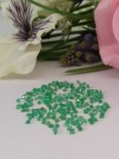 IGLI Certified 8.55 Cts 207 pieces Natural Zambian Emeralds - Sparkling Green Colour