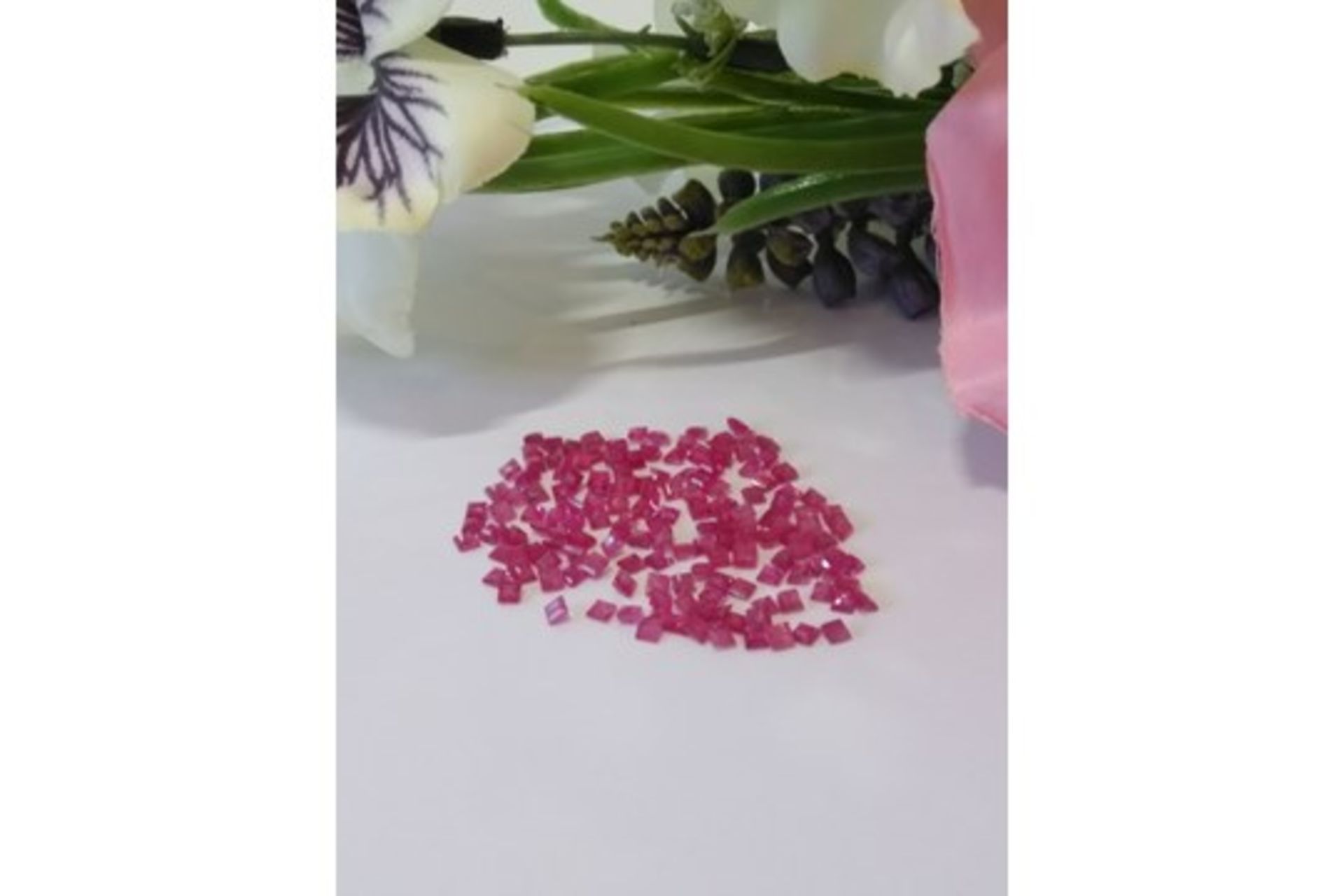 An Outstanding Collection - IGLI Certified 12.60Cts - 156 pieces Natural Untreated Mozambique Rubies