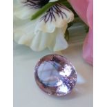 A Beautiful IGL&I Certified 83.00 Cts Natural Brazilian Amethyst Investment Gemstone.