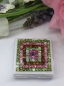 An incredible 22.30 Cts collection of Natural Tourmaline Gemstones, Square Cut - Transparent.