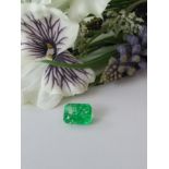 A Beautiful AGI Certified 6.60 Cts Quartz Gemstone - Stunning sparkling green colour - Transparent
