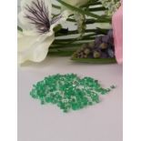 IGLI Certified 9.05 Cts 175 pieces Natural Zambian Emeralds - Sparkling Green Colour