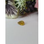 A Beautiful 1.63 Cts Natural Golden Yellow Sapphire - Natural Unheated Untreated - Transparent.
