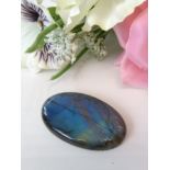 A stunning natural 84.00 Cts - No Treatments - large - Rare Blue Fire Labradorite,