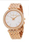 BRAND NEW LADIES MICHAEL KORS WATCH MK3220, COMPLETE WITH ORIGINAL BOX AND MANUAL - FREE P & P