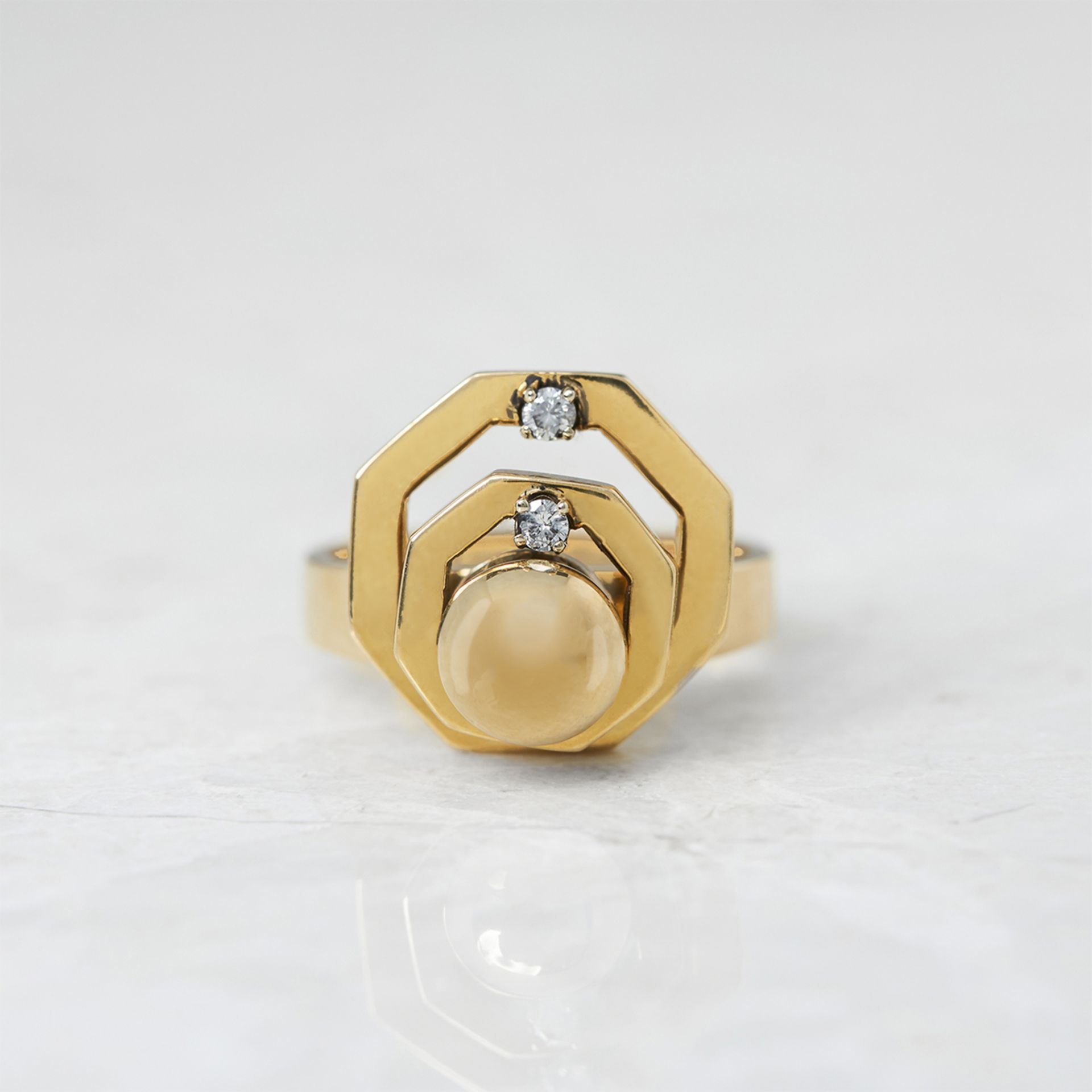Unbranded 14k Yellow Gold 0.20ct Diamond Swivel Ring