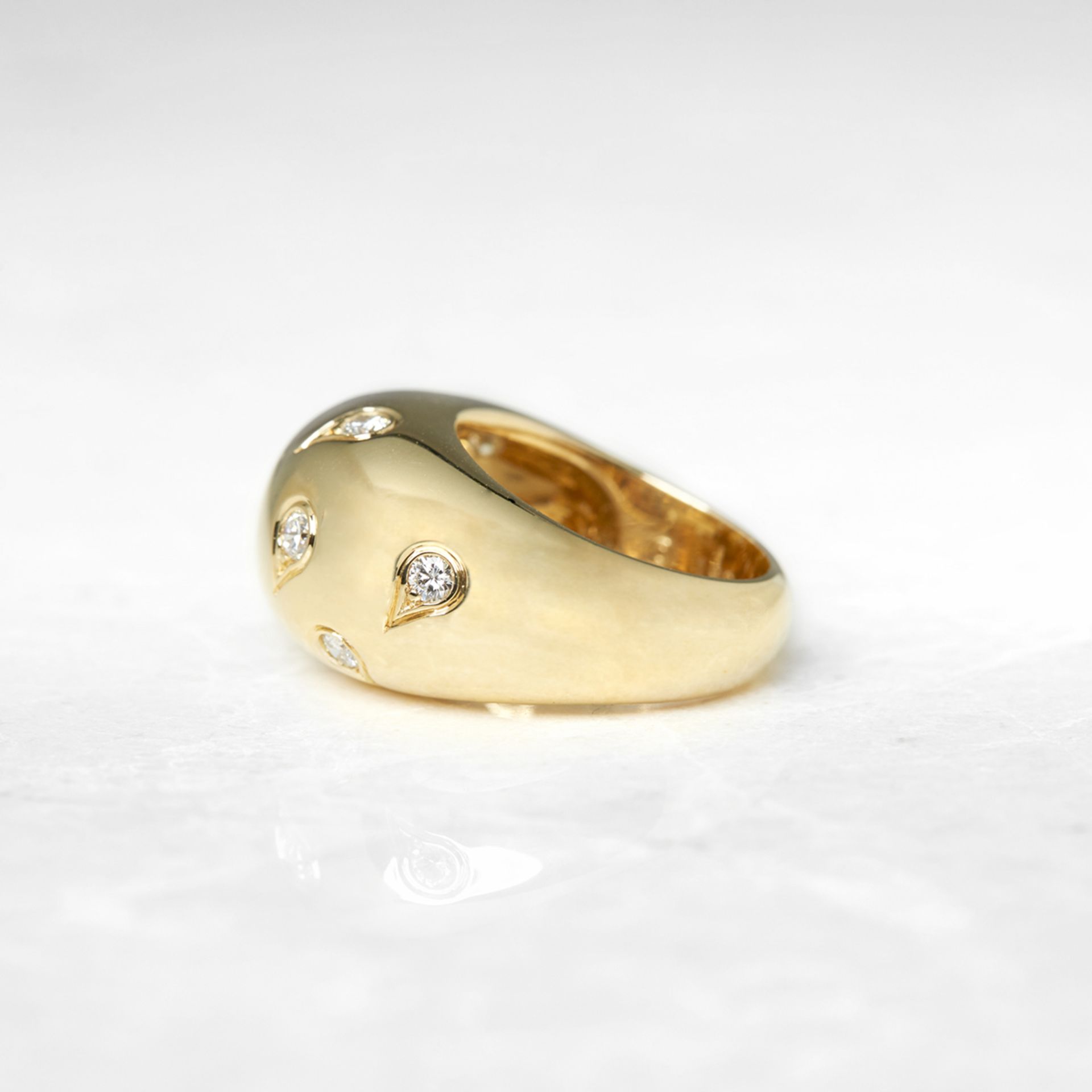 Cartier 18k Yellow Gold 1.00ct Diamond Bombe Ring - Image 4 of 8