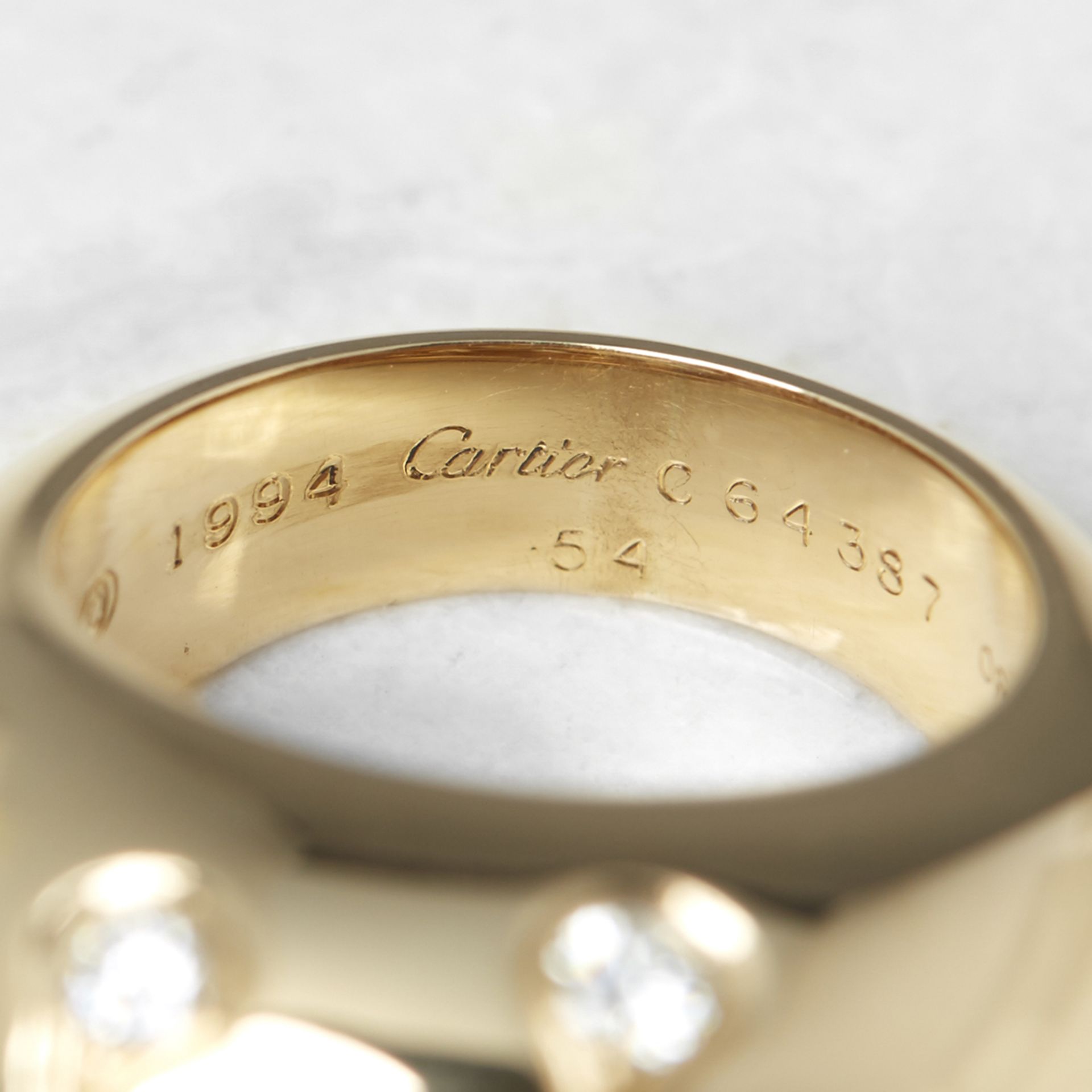 Cartier 18k Yellow Gold 1.00ct Diamond Bombe Ring - Image 7 of 8