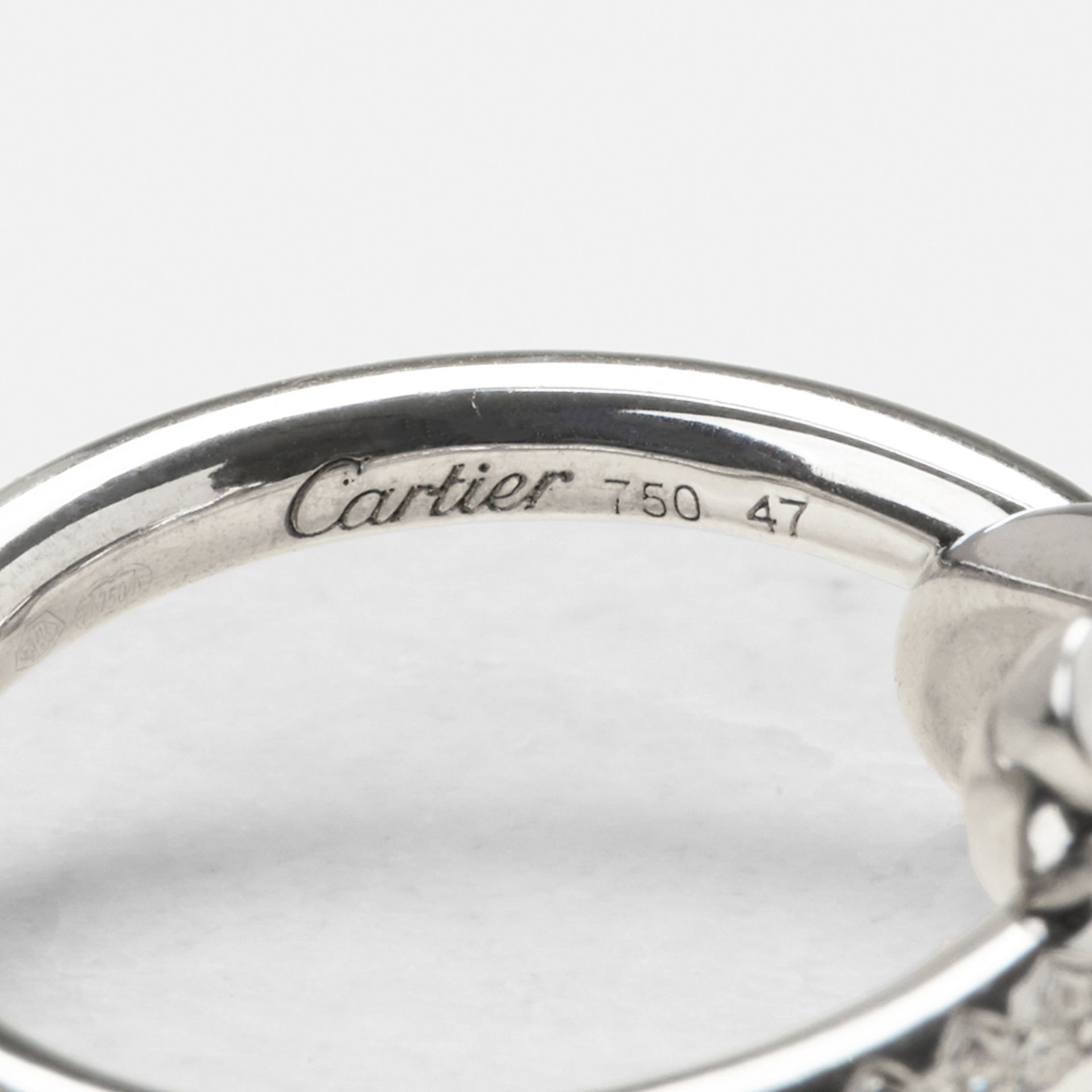 Cartier 18k White Gold 0.32ct Diamond Entrelacés Ring - Image 6 of 7