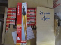 48 packs Stabilo Point 88 fine pens ( 10 pens per pack ) brand new factory sealed