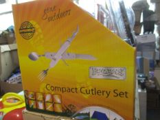12pcs Factory sealed Gone Outdoors - 8 in 1 camping leisure utiulity knife in display CDU rrp £6.
