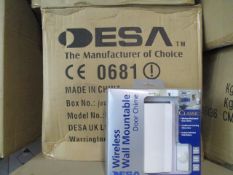 12pcs Factory sealed Desa wireless door bell requires batteries ( not supplied ) no wires rrp £14.99