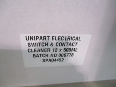 12pcs ( 1 carton ) Factory Sealed Unipart Electrical Switch and contact cleaner rrp £6.99 / unit .