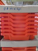 32pcs Red stacking storage tray unit brand new