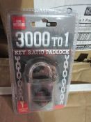 24pcs Factory Sealed Security Lock - Hardened steel with 3 x keys included - not cheap quality