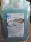 17 tubs - 5litres / tub - brand new factory sealed detergent heavy duty solution rrp £12.99 / tub