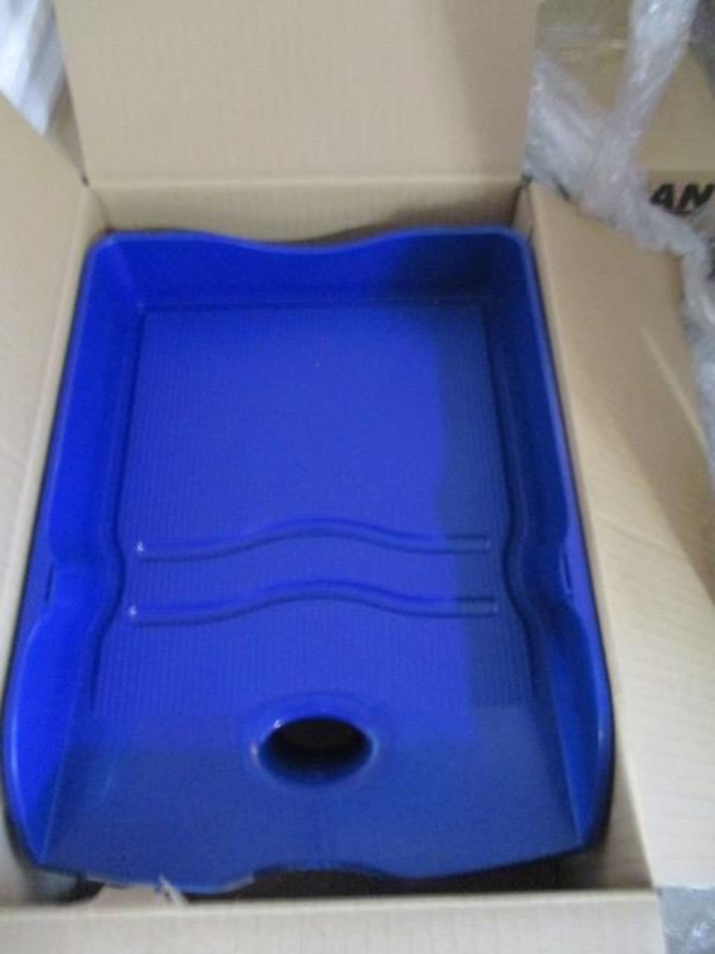 24pcs ( 4 cartons of 6 ) Blue Han stacking multi point desk trays Factory sealed brand new - Image 2 of 2