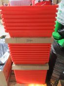 30pcs Brand new Stacking utility / packing tray in red
