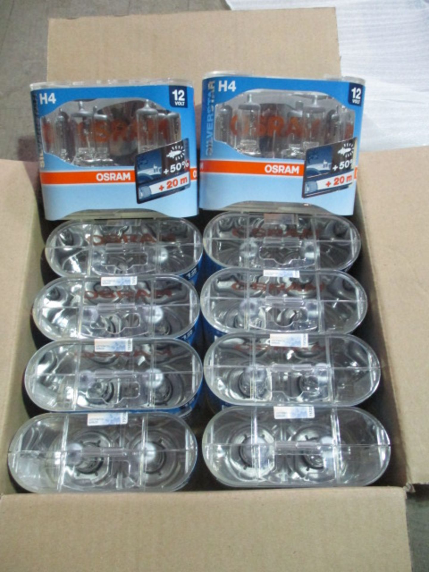 10pcs Factory Sealed Osram H4 12V Silverstar bulb sets rrp £7.99 each