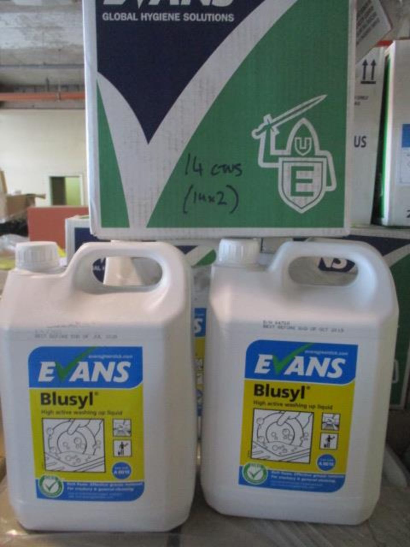 28pcs ( 14 cartons ) 5 litre Evans commercial grade detergent brand new factory sealed
