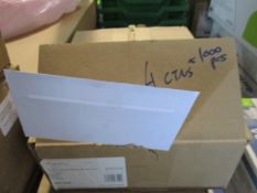 4000 brand new factory sealed envelopes as pictured in 4 x cartons