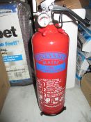 Fire extinguisher unused new 1 kg powder