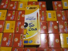 50 cartons Bic red pen ( 20 pens / box ) brand new factory sealed
