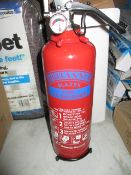 Fire extinguisher unused new 1 kg powder