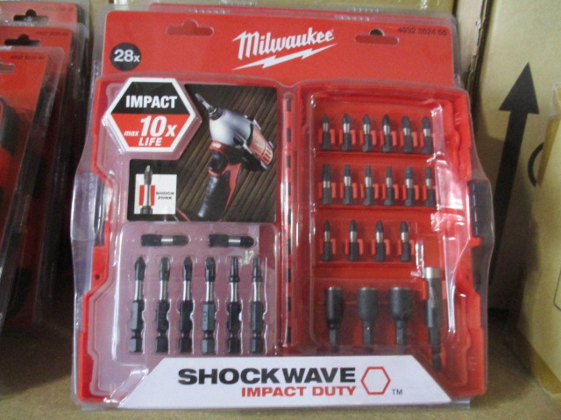 1. set - Factory Sealed 28pc Milwaukee SHOCKWAVE drill bit set rrp £39.99 .