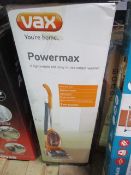 Vax PowerMax vacuum cleaner - powers on - untested further customer return