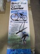 Roof bar cycle carrier