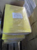 Large Quantity appx 500 yellow square cut folders