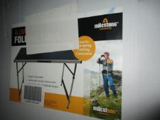 Milestone Aluminium folding camping table