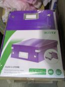 12pcs ( 2 cartons of 6 ) Brand new Factory Sealed Leitz Close and store boxes rrp £7.99 each