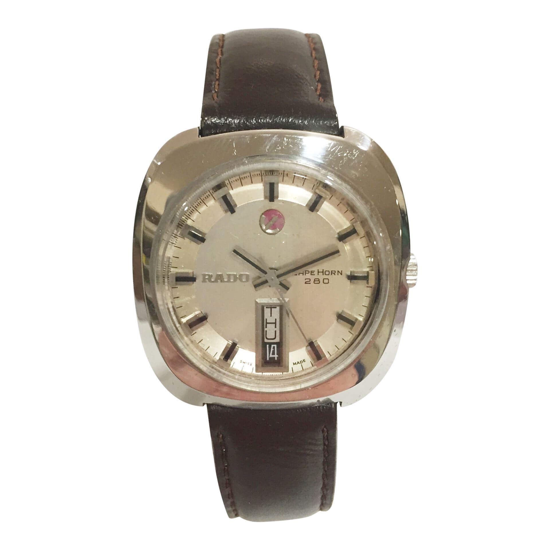 Rado Cape Horn 280 Day-Date Stainless Steel Mens Vintage Watch