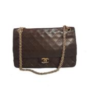 Chanel Reissue 2.55 Quilted Leather Brown Vintage Shoulder Bag