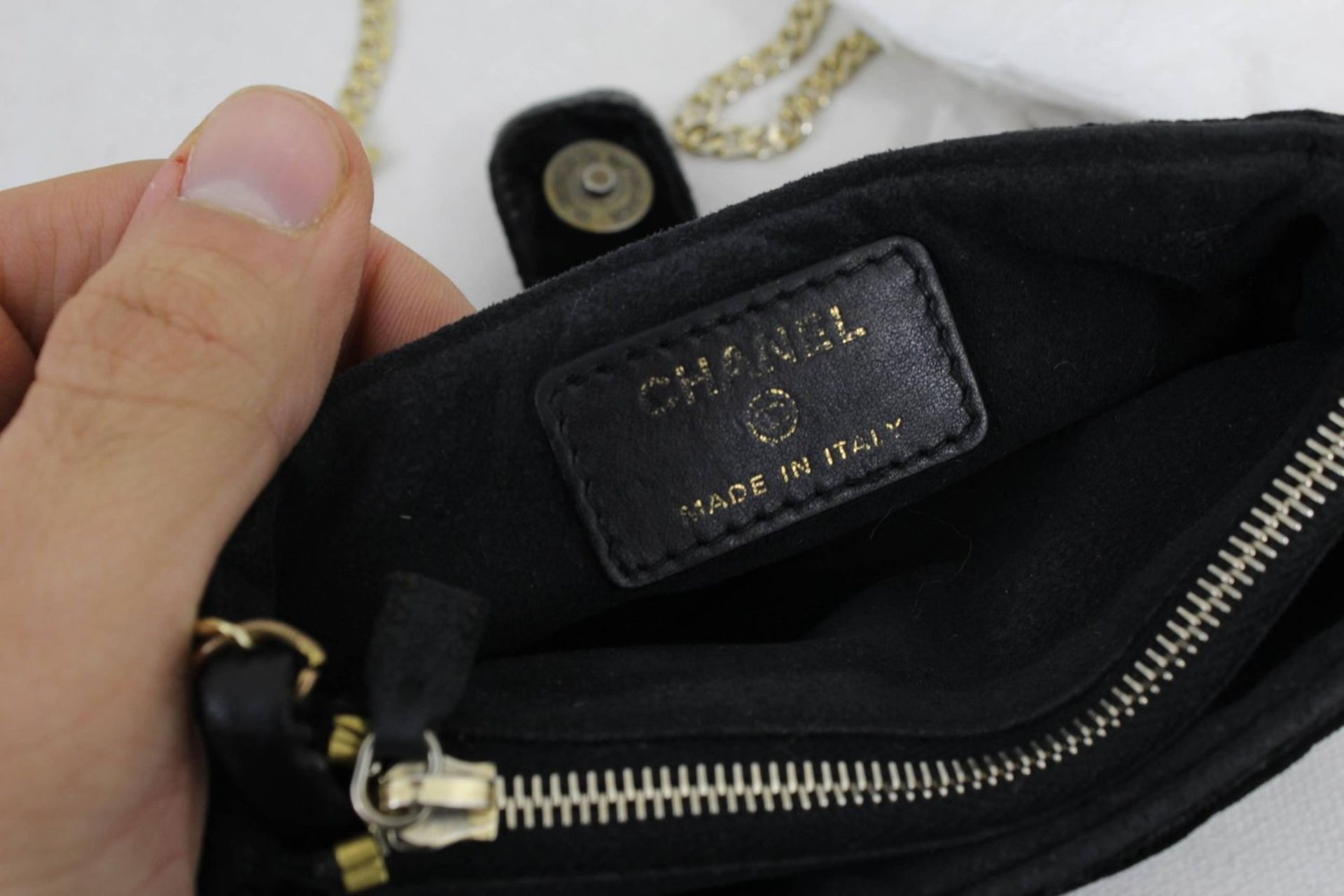 Chanel Vintage Micro Velvet Bag - Image 4 of 4